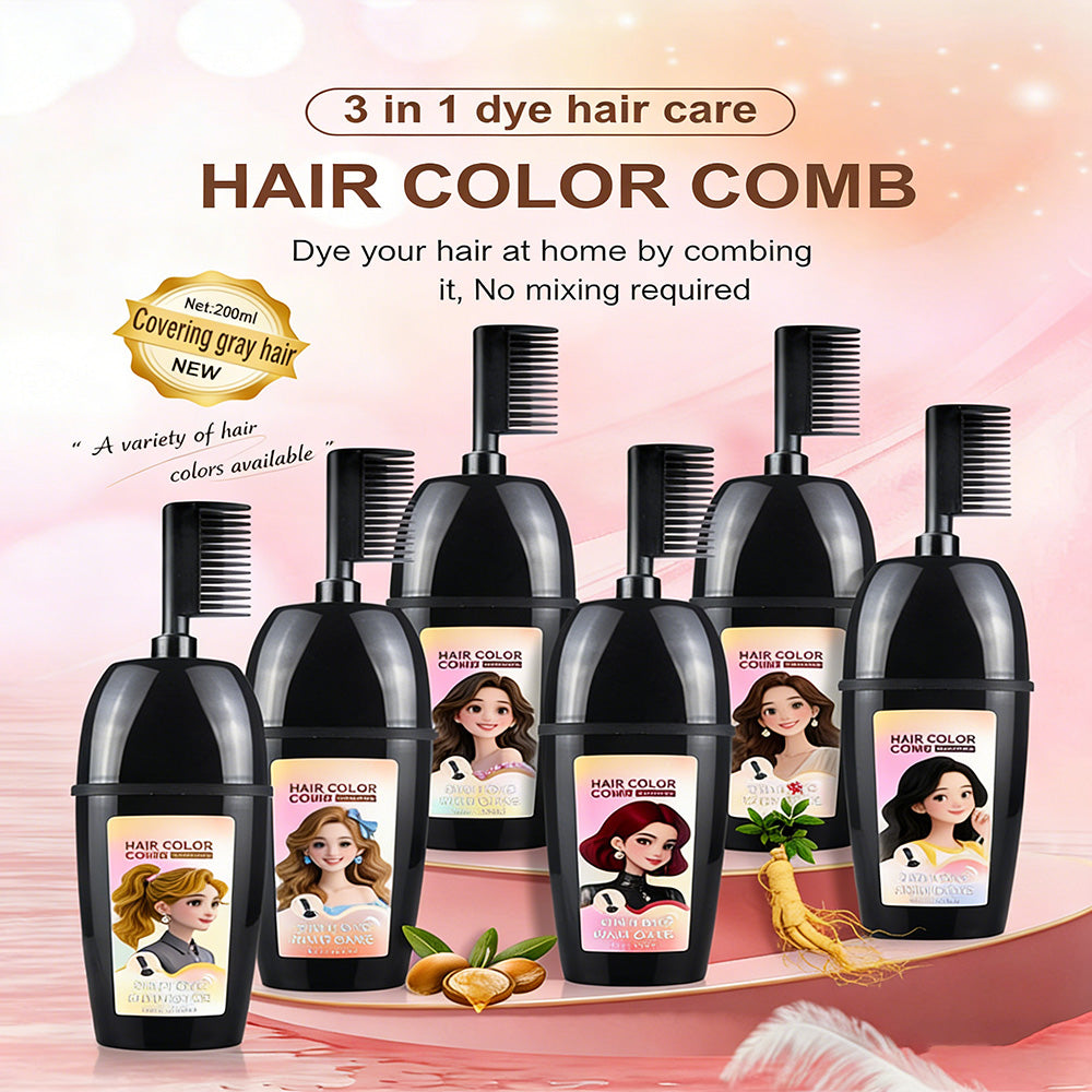 HerbaComb – 3-in-1 Herbal Hair Coloring Comb