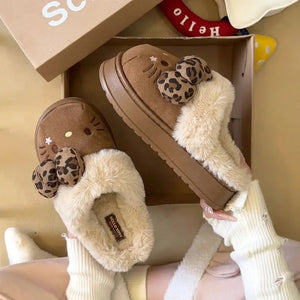 CozyKitty – Stylish Plush Fur Slippers