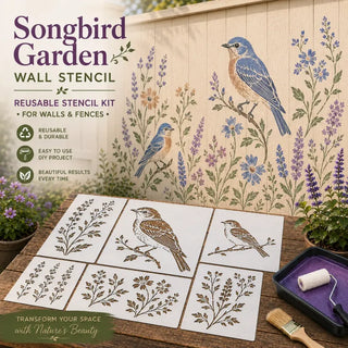 GardenCraft – Reusable Decorative Garden Wall Stencil
