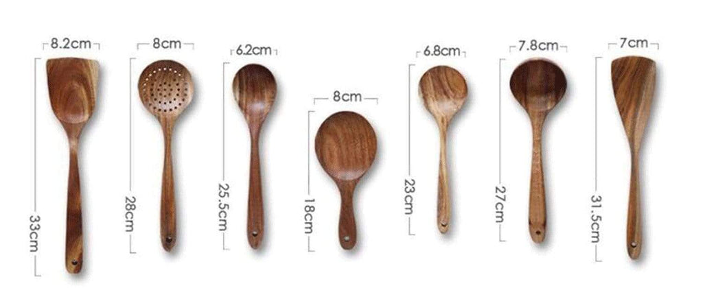 TeakCraft – Premium Wooden Utensil Set