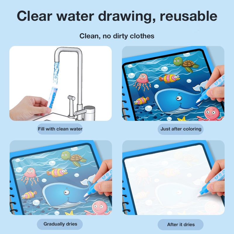 AquaCreate – Reusable Magic Water Painting Book