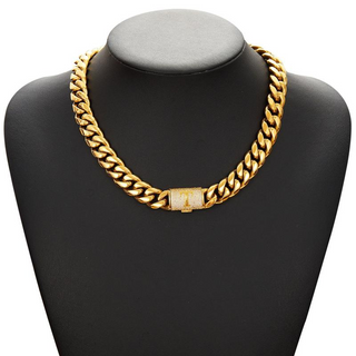 RoyalLink – Letter Pendant Cuban Chain