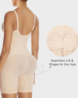 CurveLuxe – Tummy Control Zipper Bodysuit