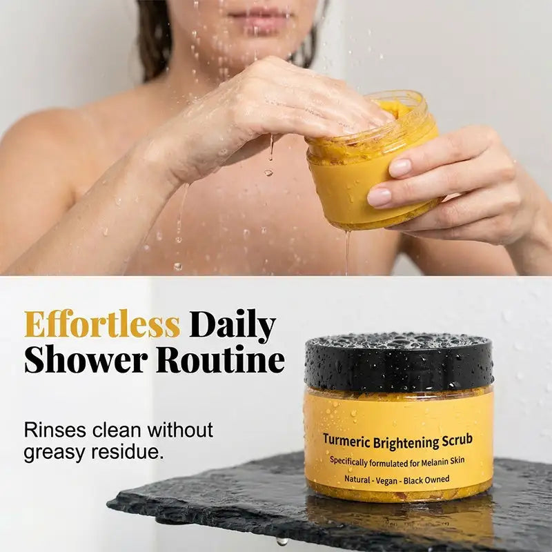GlowAura – Turmeric Brightening Body Scrub