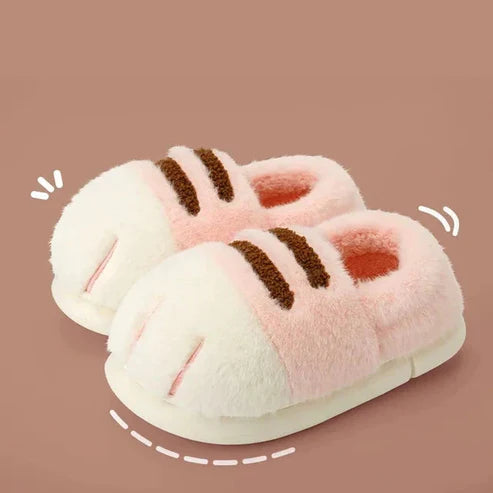 PurrPaws – Cozy Cat Paw Slippers