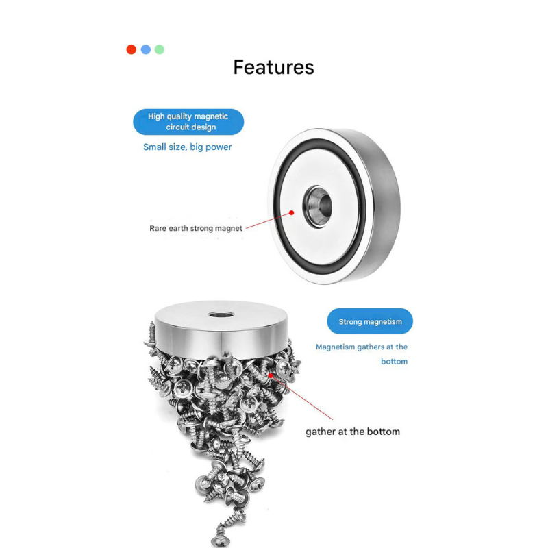 AquaForge – 260LBS Neodymium Fishing Magnet for Epic Treasure Hunts