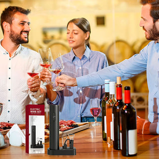 CorkEase – Luxury Electric Wine Accessory Set