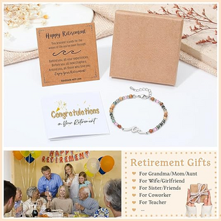 OceanGrace – Dainty Gemstone Wave Bracelet