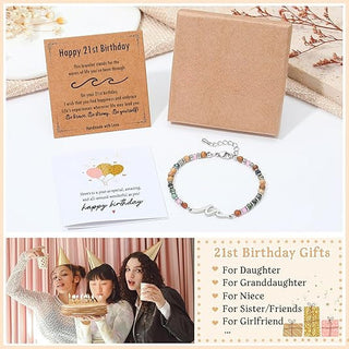 OceanGrace – Dainty Gemstone Wave Bracelet
