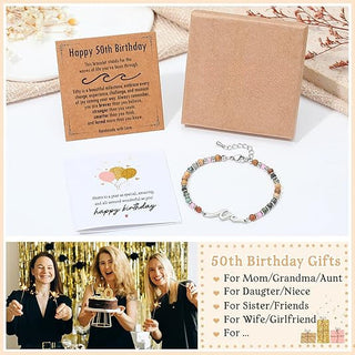 OceanGrace – Dainty Gemstone Wave Bracelet