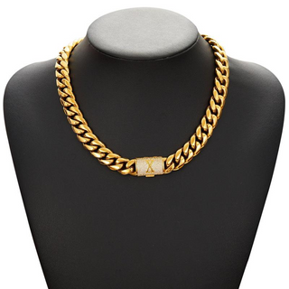 RoyalLink – Letter Pendant Cuban Chain