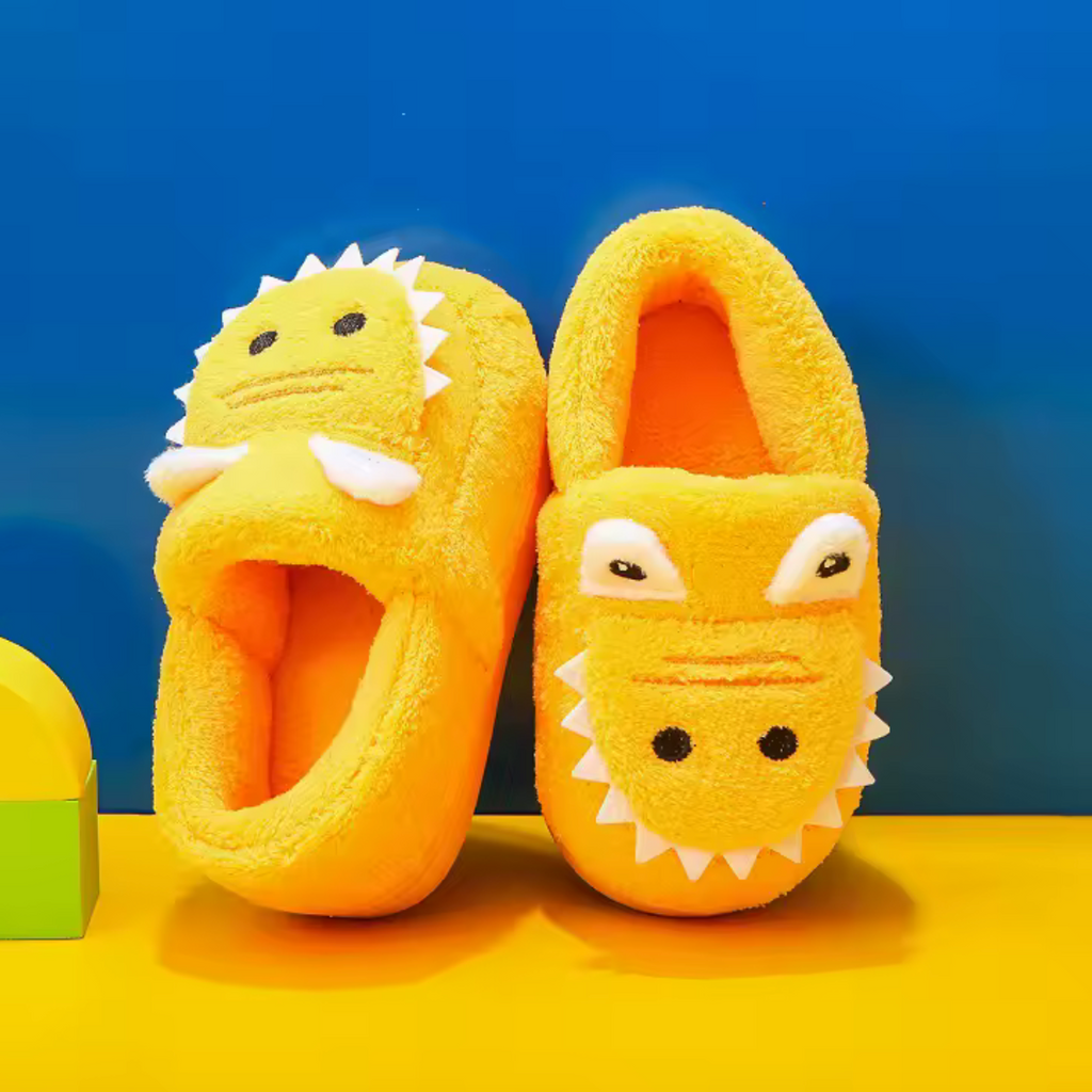 DinoToes – Soft Cartoon Slippers for Kids