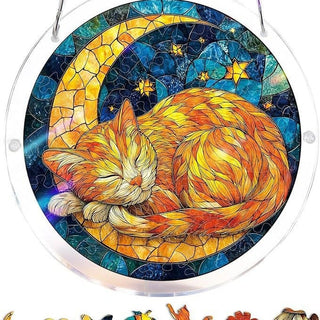 EmeraldFlame –  Acrylic 80 Pcs Suncatcher Puzzle