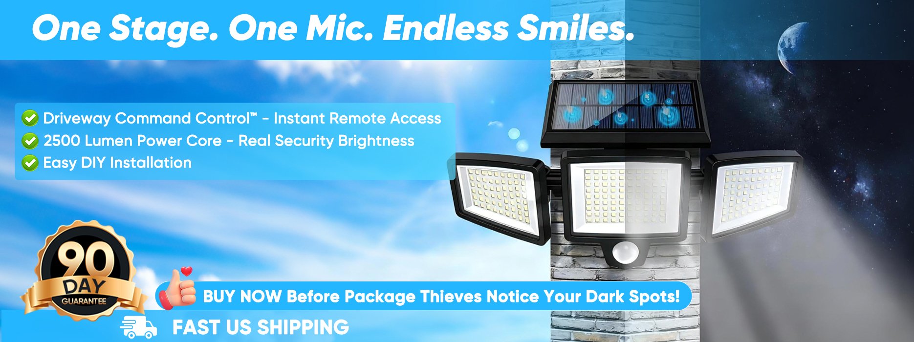 SunBlaze - Smart Solar Motion Lights – Bright, Durable, Wireless