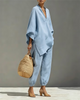 BelleVogue – Wide Leg Pants Set