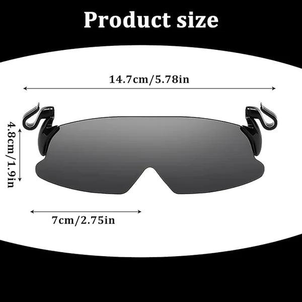 ClearView - Adjustable Polarized Clip Cap Sunglasses