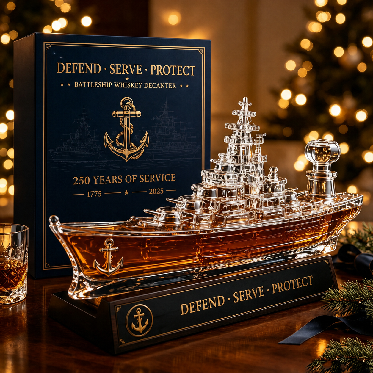 NavyCraft – Battleship Whiskey Decanter