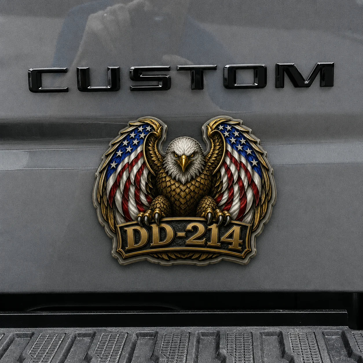 ValorGuard – Premium DD-214 Patriot Eagle Metal Emblem