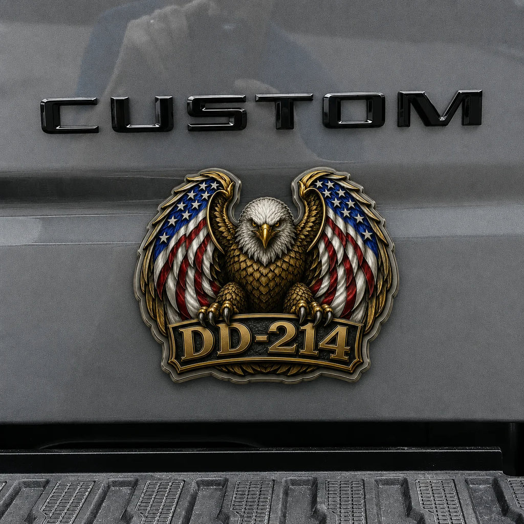 ValorGuard – Premium DD-214 Patriot Eagle Metal Emblem