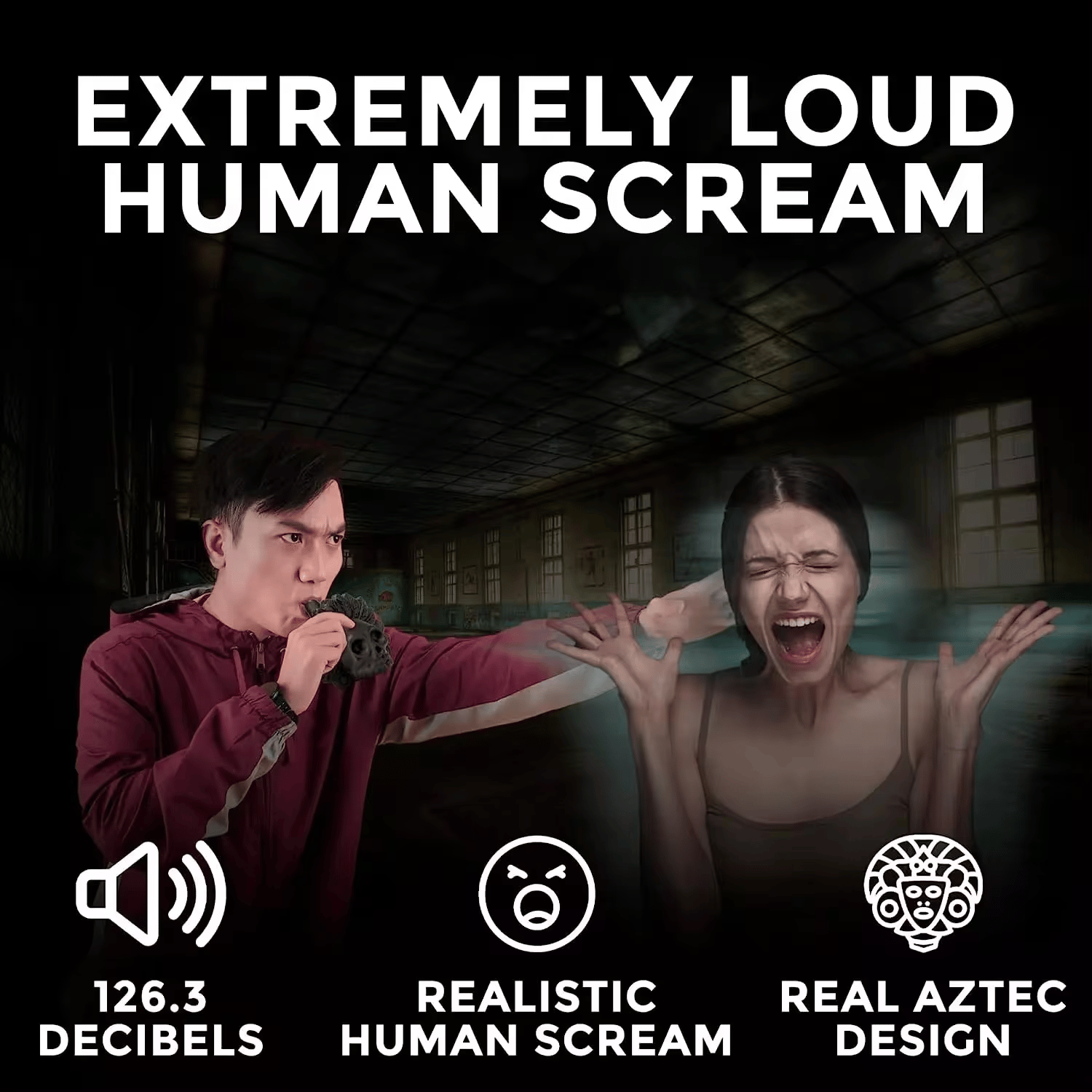 GhostScream | Premium Aztec Loud Ghost Whistle