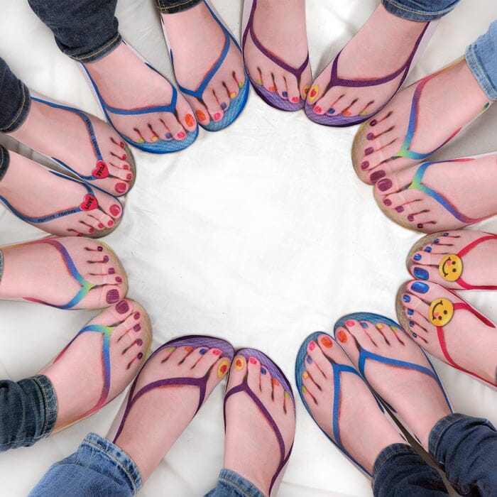 Super Comfy Manicure Print Socks marnetic