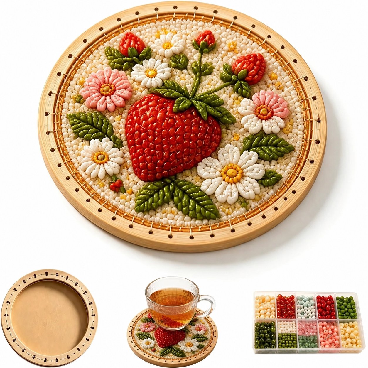 ArtiGlow – Diamond Mosaic Coaster Set