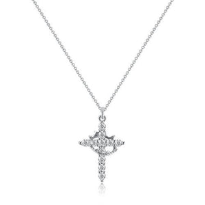 RoyalFaith – Crown Cross Pendant Necklace