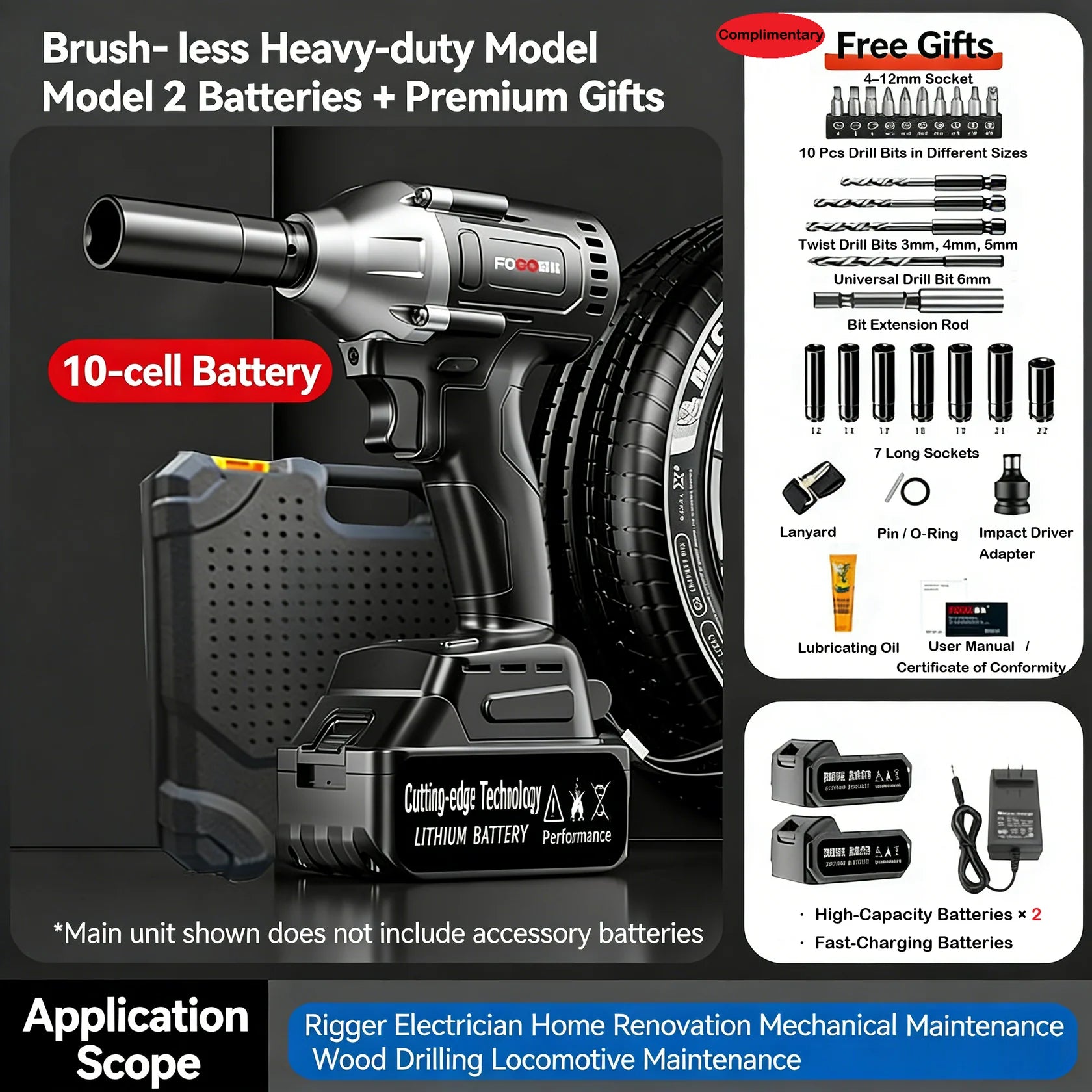 PowerDrive – Heavy-Duty Brushless Electric Wrench