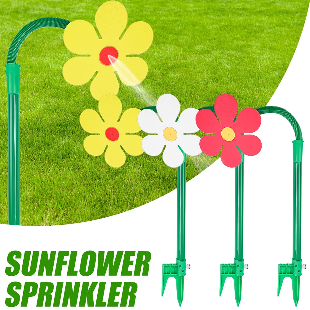 GardenGiggle - Rotating Daisy Lawn Sprinkler – Fun for Kids & Pets