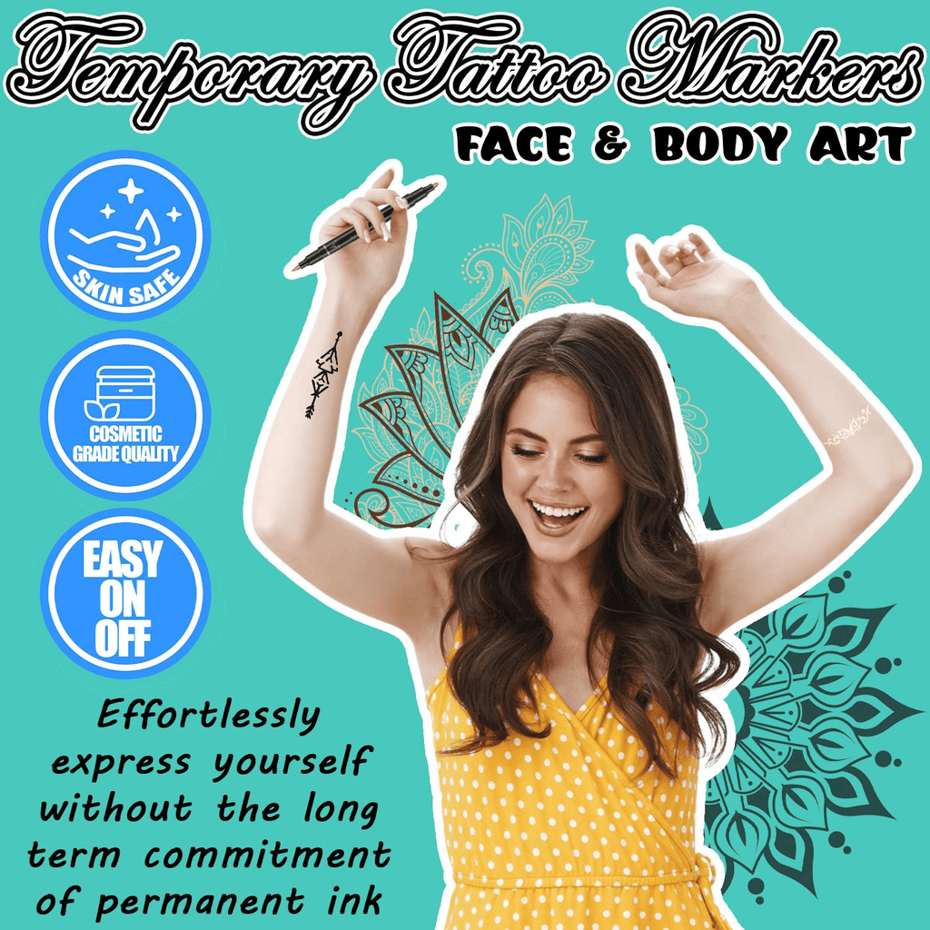 InkyFun - Reusable Stencil Tattoo Kit