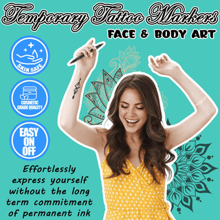 InkyFun - Reusable Stencil Tattoo Kit