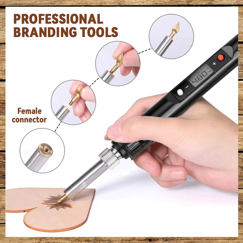 EngravePro – Copper Alphabet Wood Burning Set