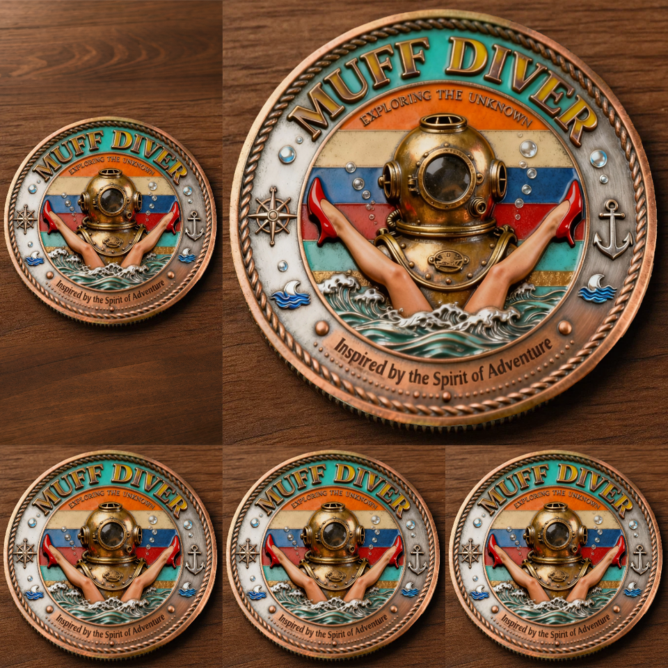 🏆Black Friday 60% OFF - 🍻 “Muff Diver – Exploring the Realm of Adventure” Commemorative Coin ⚓️