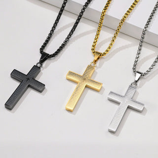 BlessedCharm – Scribble Cross Necklace