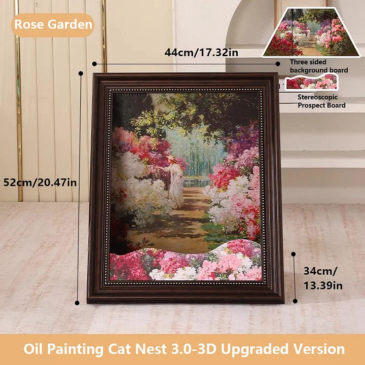 PurrLouvre – Mona Lisa Inspired Cat Bed