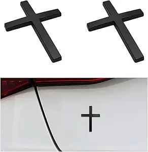 FaithMark – Metal Jesus Cross Stickers