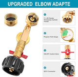 GaugeFlex - Ultimate Propane Elbow Adapter with Tank Gauge