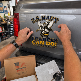 🐝 Last Day Promo: 49% OFF 🛠️U.S. Navy Seabees Veteran Pride CAN DO! Metal Car Emblem🔥Buy 2 Free Shipping Today✈️