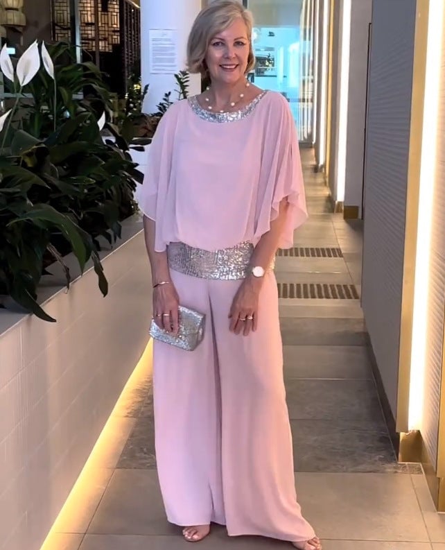 OpalFlare – Sequined Two-Piece Outfit