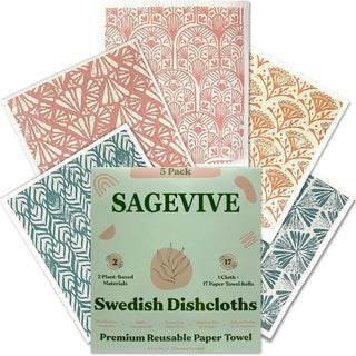 FreshFiber - Ultra-Absorbent Swedish Dishcloth Set
