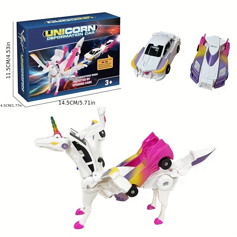 🎄Early Christmas Sale 50% off ⛄ 2-in-1 Transforming Race Car Dinosaur Automatic Transforming Toy