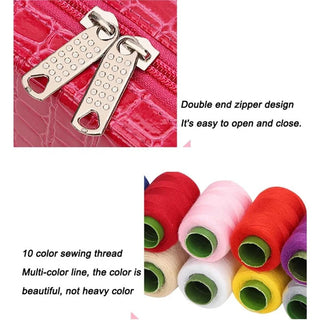 StitchHaven – Portable Sewing Kit in Leather Case