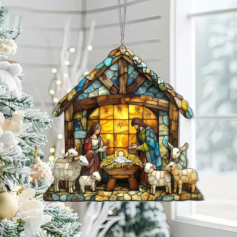 HolyLight – Nativity Christmas Suncatcher