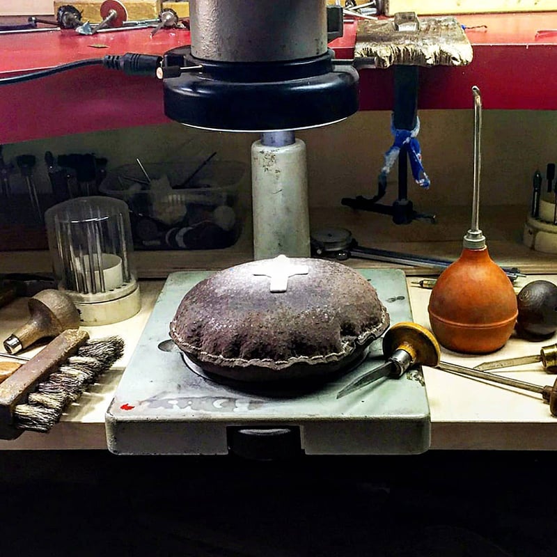 SacredWounds - Rustic Nail Cross of Faith