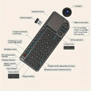 KeyNova – Compact Wireless Backlit Touchpad Keyboard