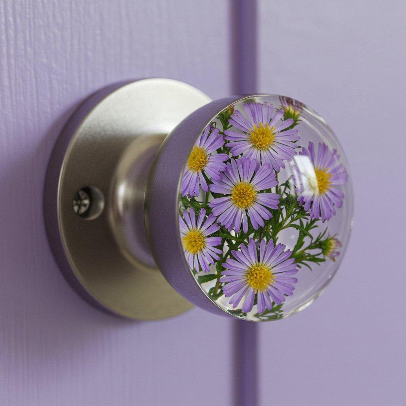 💁‍♀️Unique resin epoxy flower decorative door handle🌼