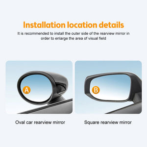 SafeSight - Suction Cup Convex Blind Spot Mirror