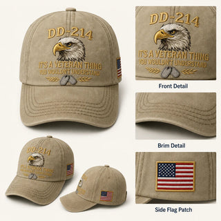 HonorWear – 3D Embroidered Veteran Cap