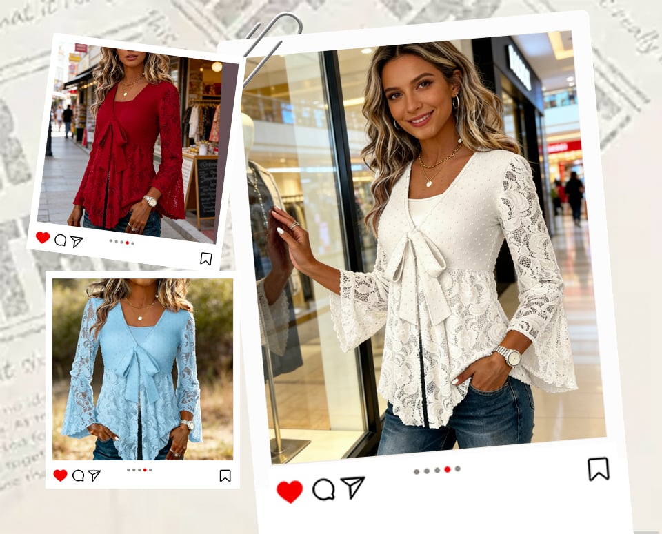 UrbanGrace - Women’s V-Neck Blouse