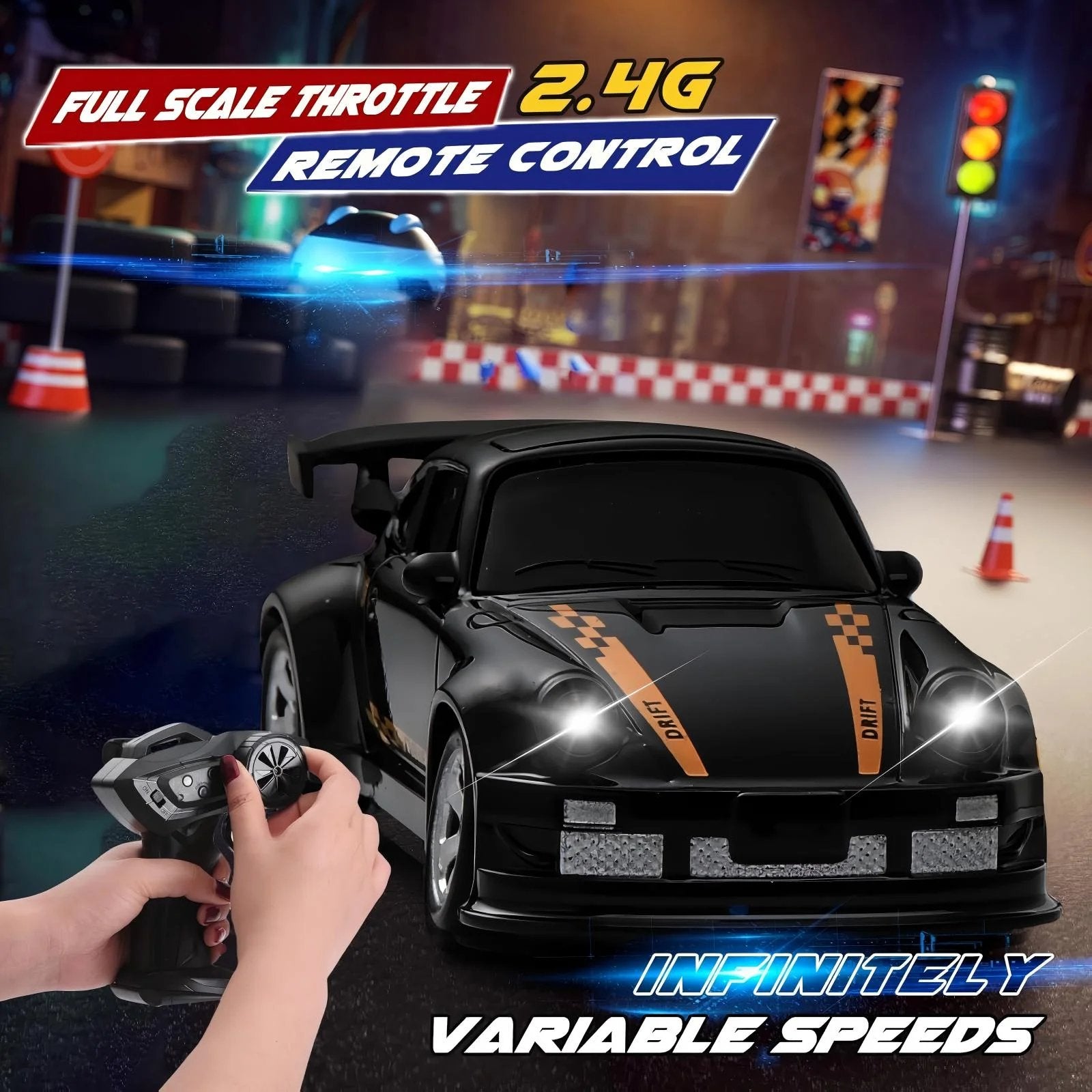 DriftRush – 1:64 Mini RC Drift Car